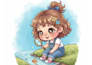 illustrate children story book illustration, watercolor book illustration